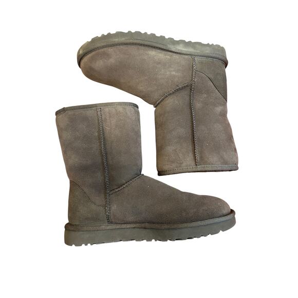 UGG Brown Burnt Cedar Classic Short II Boots Shearling Women's Uggs Size 8 - Picture 5 of 7